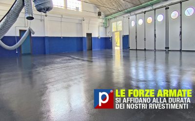 Le Forze Armate italiane scelgono i nostri pavimenti in resina