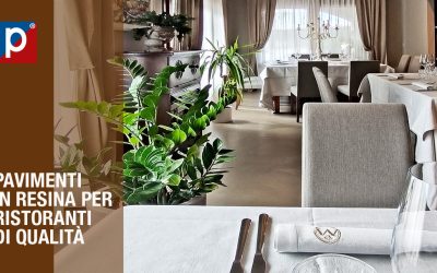 Un pavimento in resina su misura per il ristorante Le Marcandole