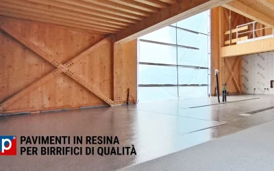 Pavimento in resina per un birrificio di qualità