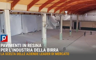 Pavimenti in resina per birrifici: il progetto per Birra Castello