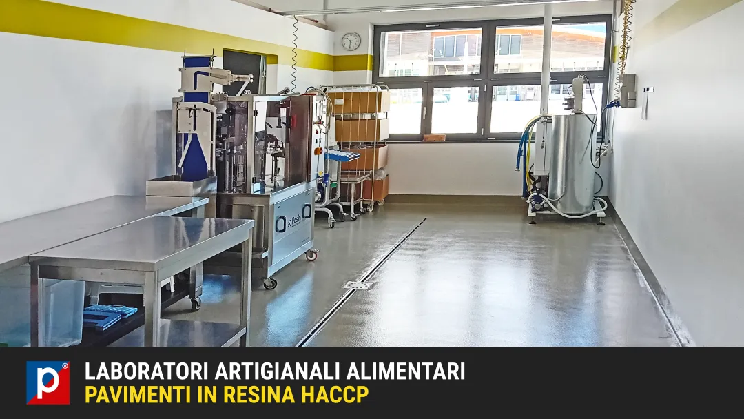 superfici in resina per laboratorio alimentare permac