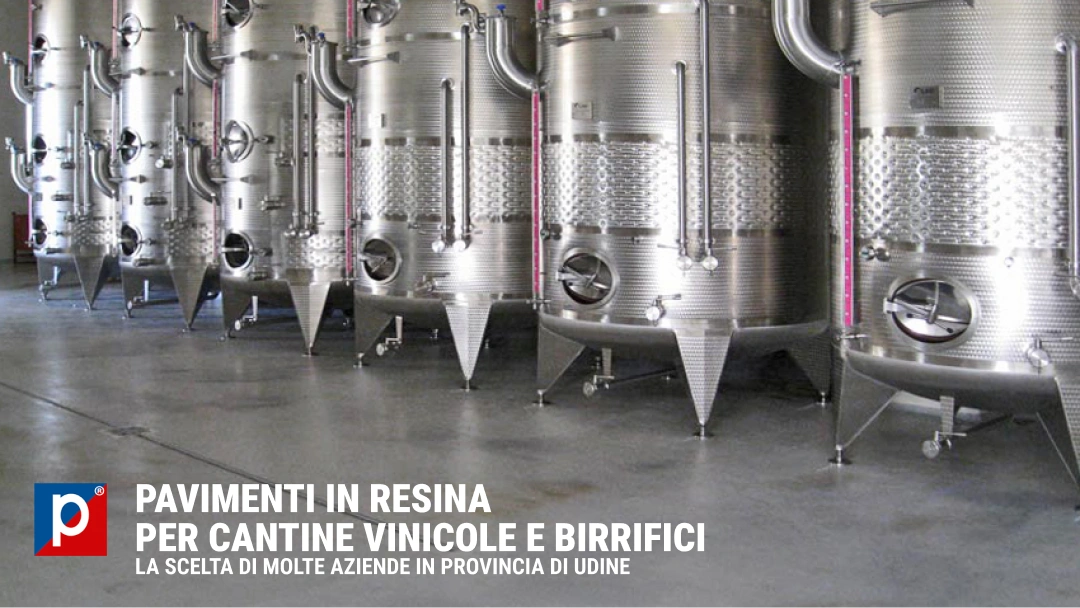 Pavimenti per cantine vinicole e birrifici Udine-permac